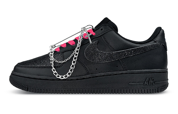 

Кроссовки Nike Air Force 1 Skateboard Shoes Men Low-Top Black Pink