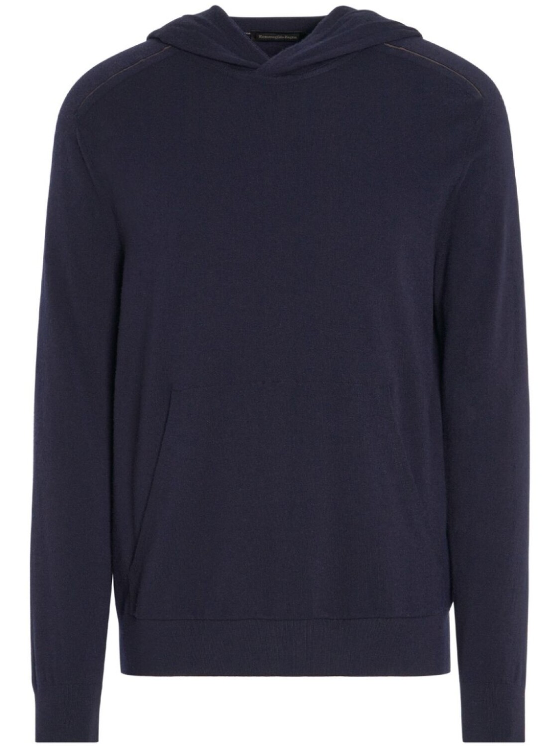 

Zegna шерстяное худи тонкой вязки, синий