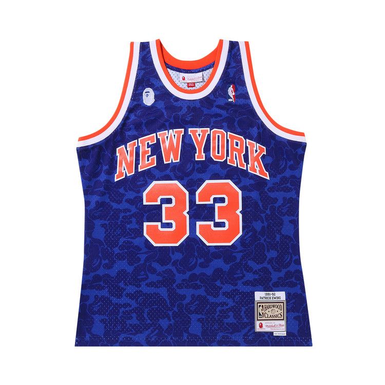 

Джерси BAPE x Mitchell & Ness New York Knicks Ewing Jersey, Blue