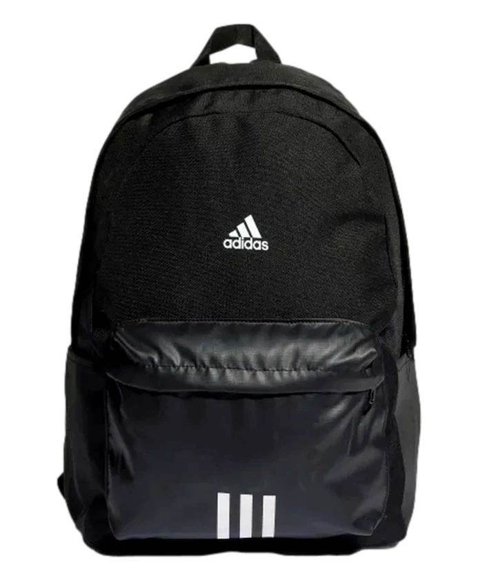 

Классический рюкзак со спортивным значком и тремя лентами Adidas, черный