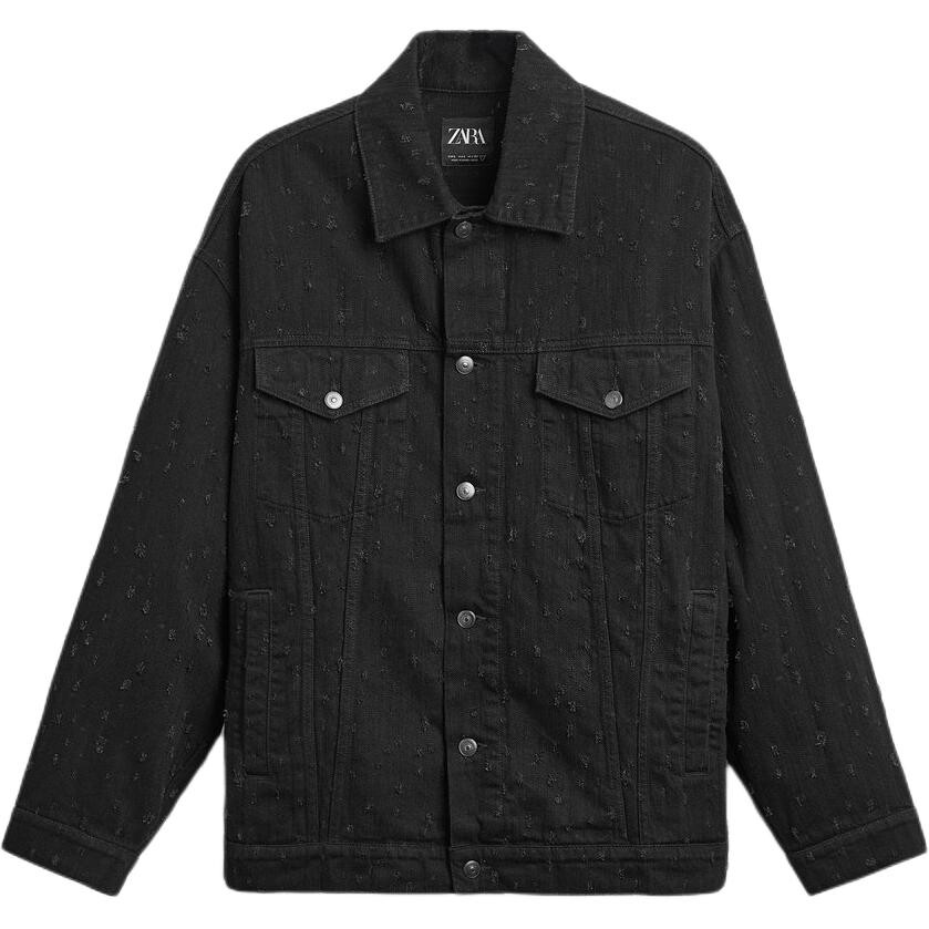 

Куртка мужская черная Zara, черный