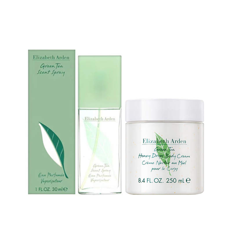 Набор косметики Elizabeth Arden Green Tea: туалетная вода Scent Spray, 50 мл + крем для тела Honey Drops Body Cream, 250 мл — фото 2
