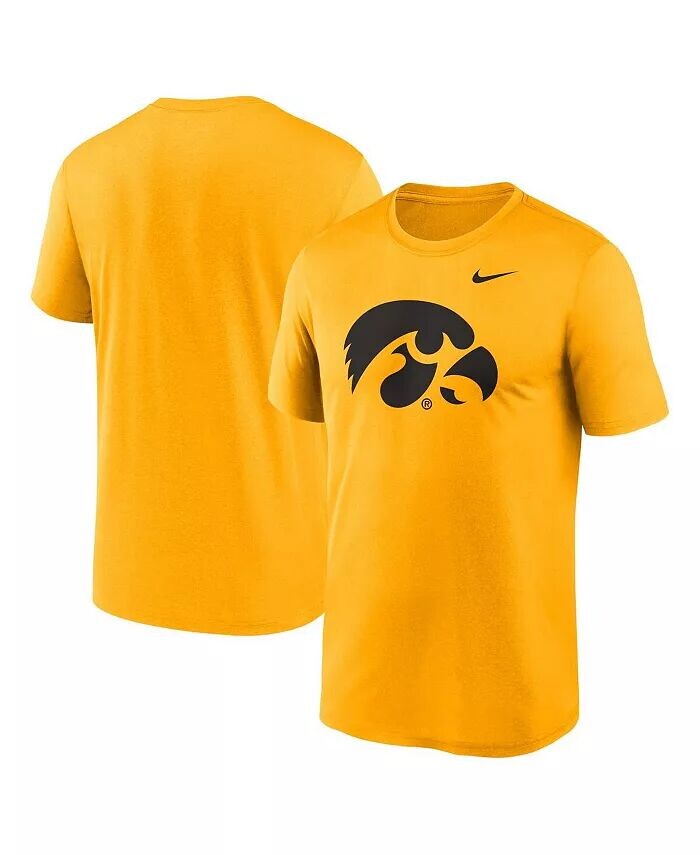 

Мужская золотая футболка с логотипом Iowa Hawkeyes Primetime Legend Nike