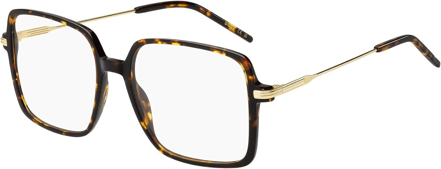 

HUGO BOSS женские солнцезащитные очки, Brown Havana Gold