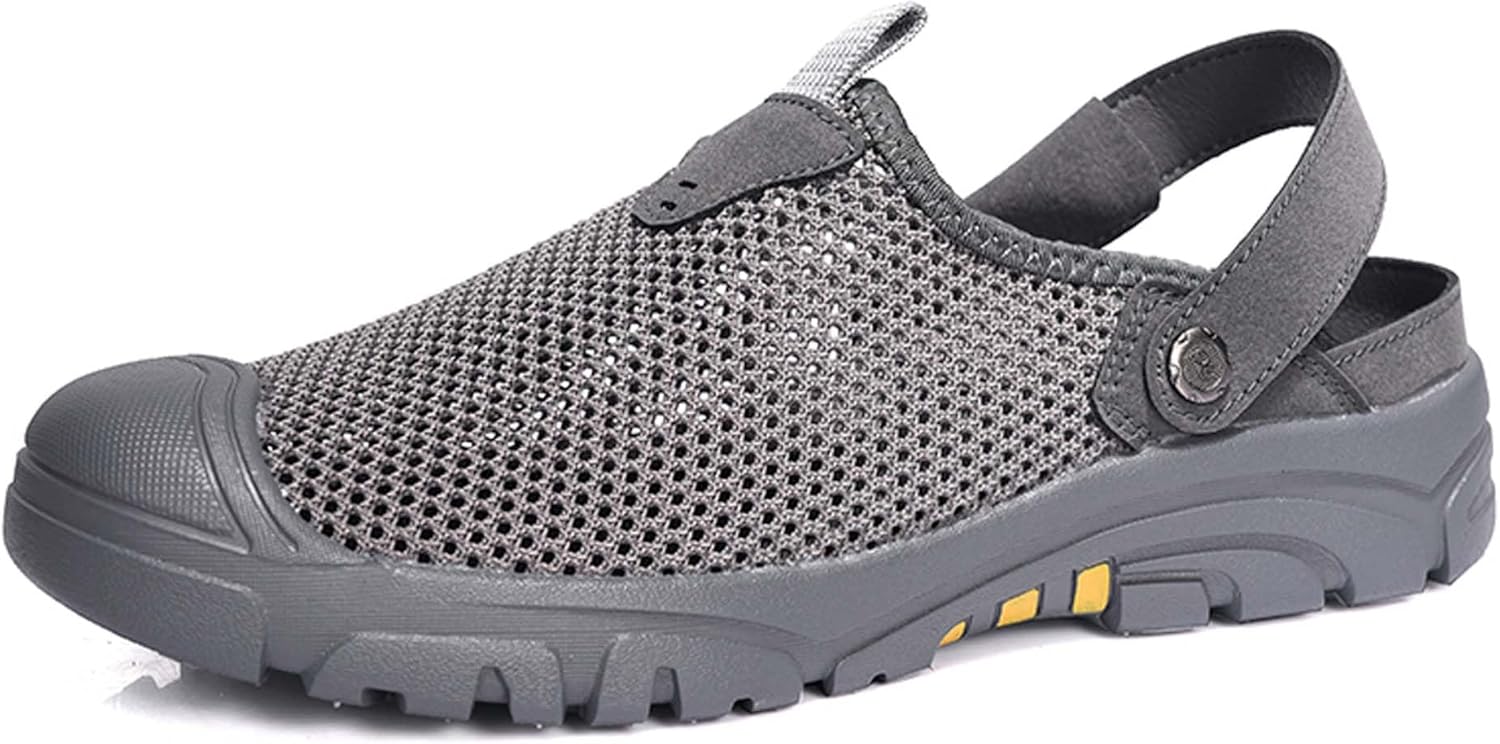 

Мужские походные сандалии Летние дышащие закрытые сандалии для ходьбы Спортивные сандалии с нескользящей подошвой Водонепроницаемые сандалии Рыбацкая пляжная обувь Для воды Обычные сандалии Шлепанцы Generic, серый