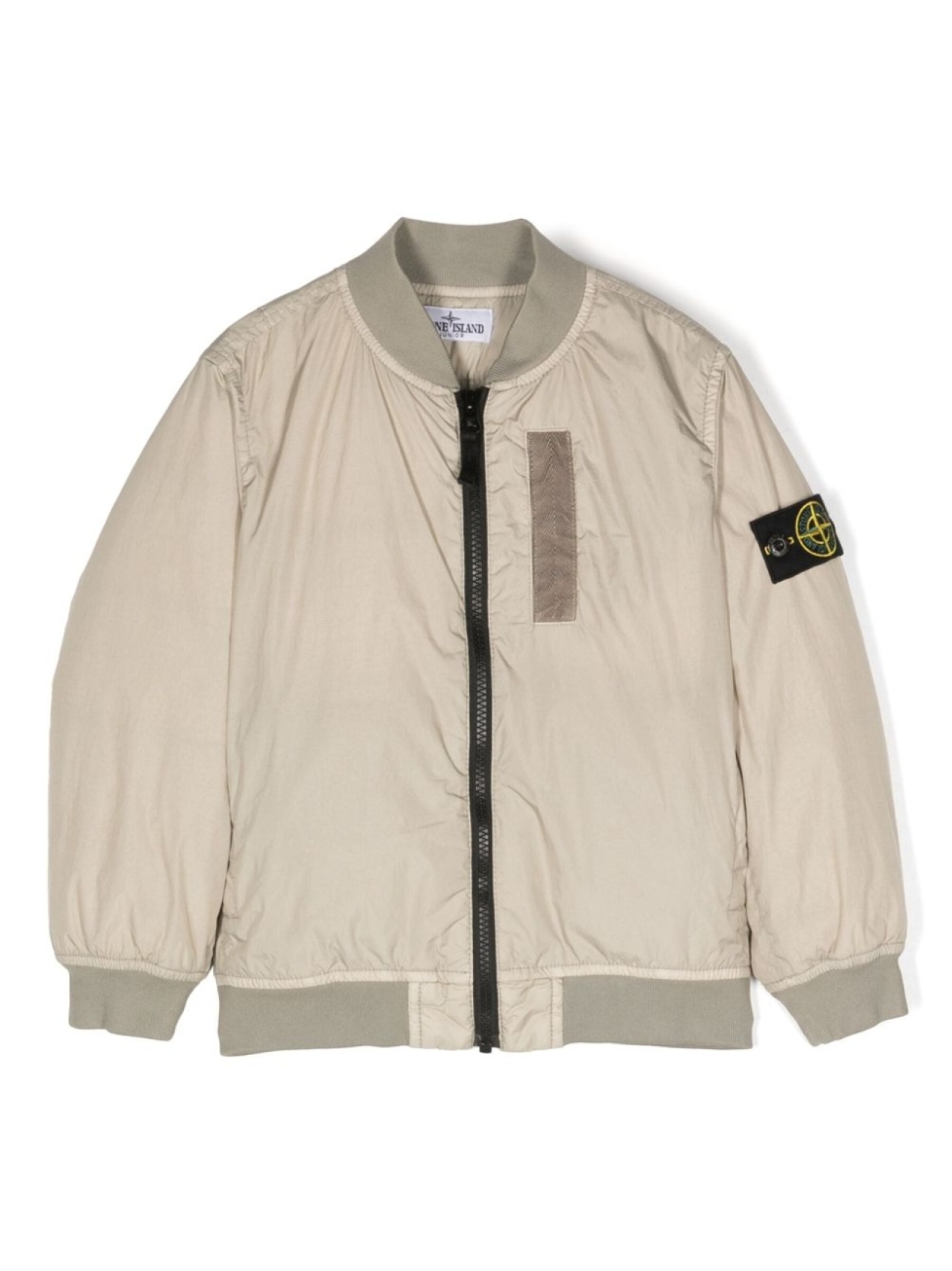 

Пуховик с нашивкой Compass Stone Island Junior, бежевый