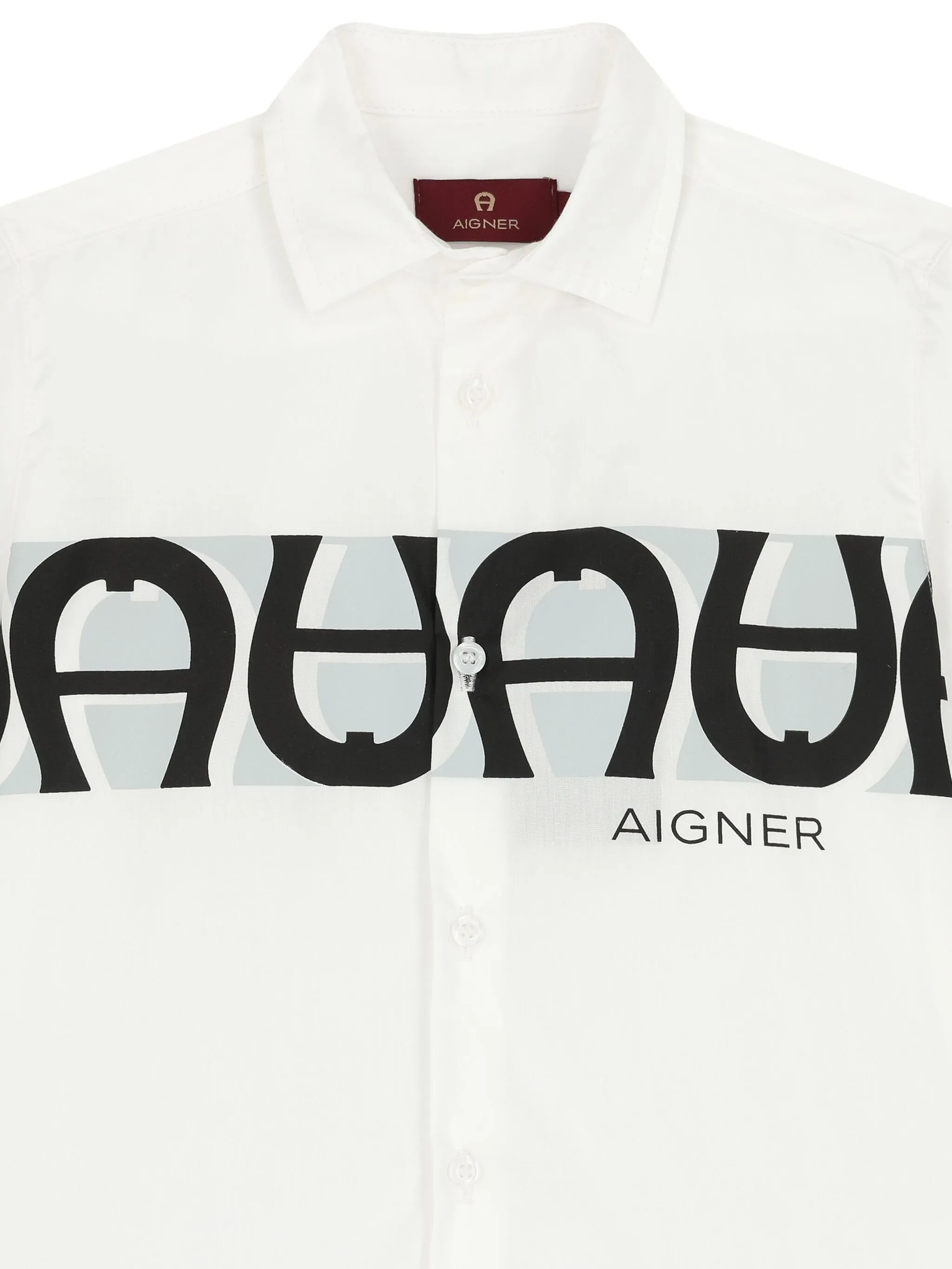 Рубашка с графичным принтом Aigner Kids, белый — фото 3
