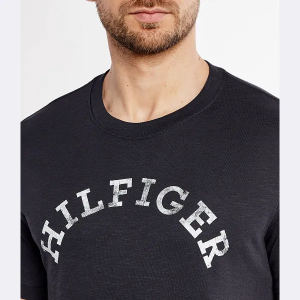 Футболка стандартного кроя Hilfiger с аркой Tommy Hilfiger, синий — фото 2