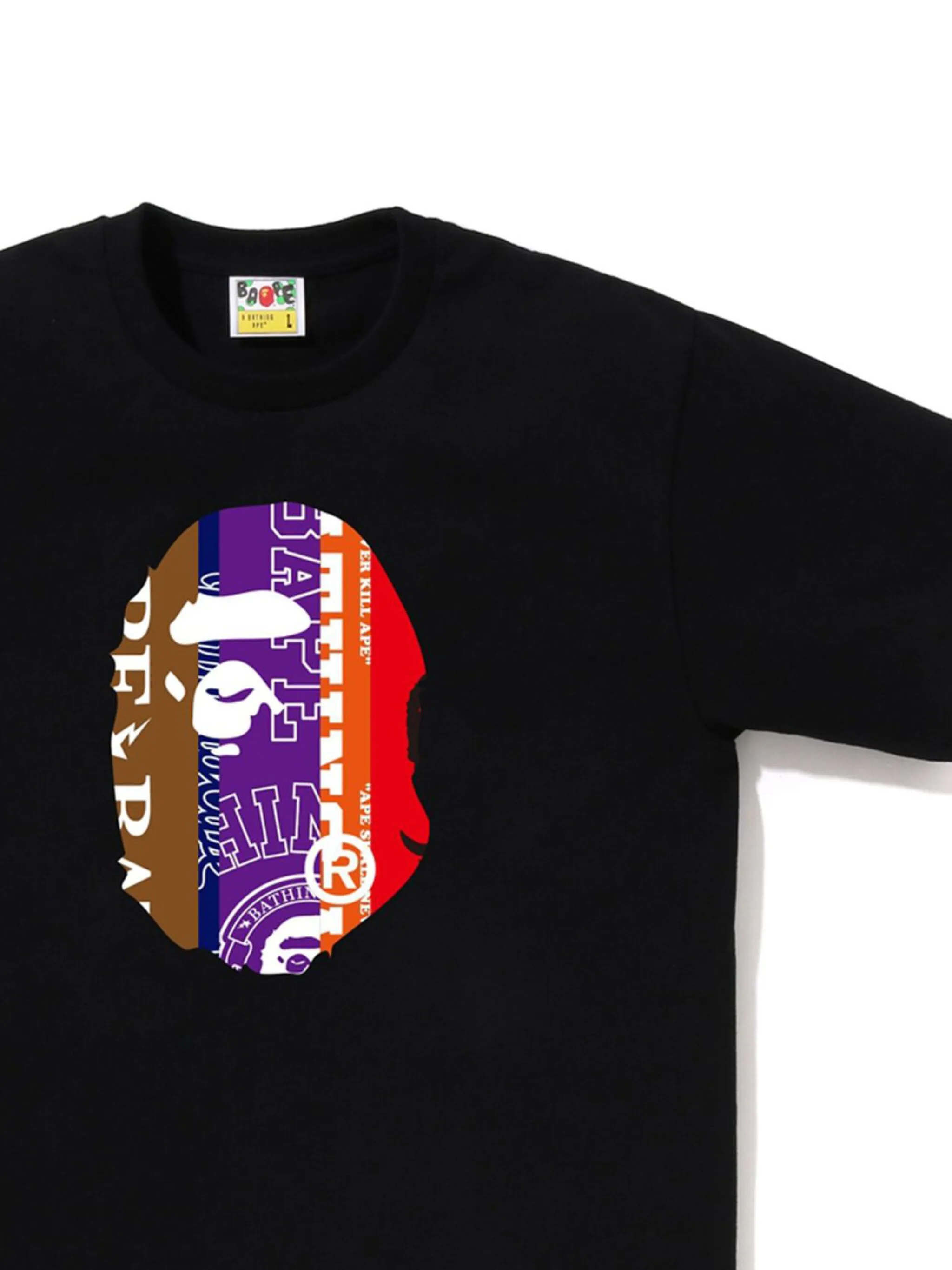 Футболка Fans Scarf Ape Head A Bathing Ape, черный — фото 2