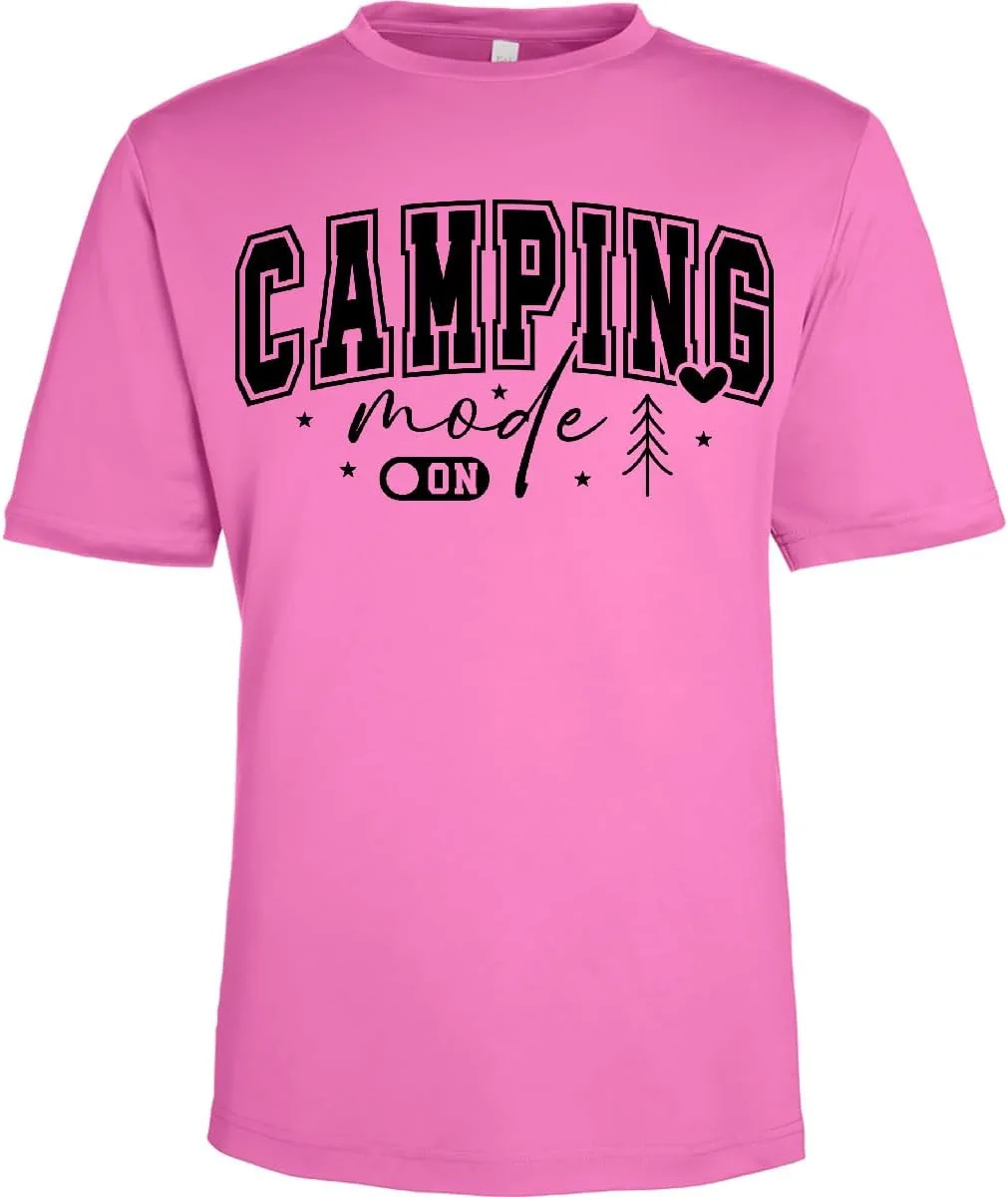 

Футболка Adult Performance с принтом Camping Mode inktastic