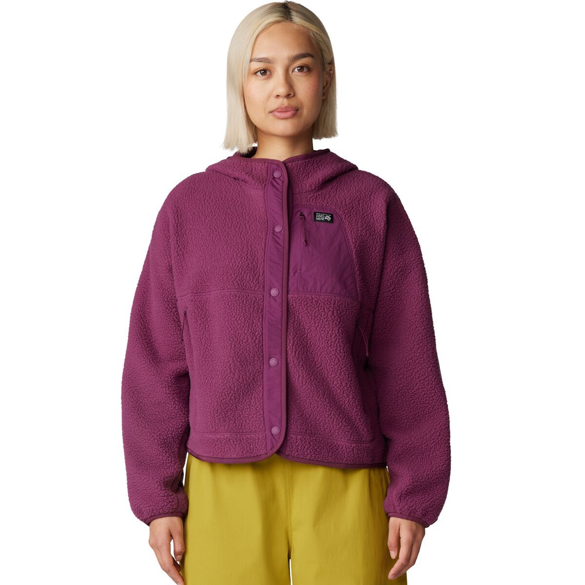 

Худи на молнии из флиса Mountain Hardwear, цвет sugar plum