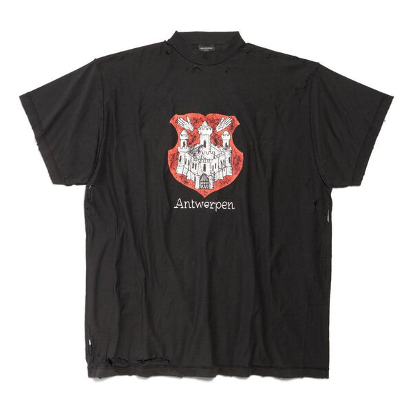 

Футболка antwerpen inside-out t-shirt oversized 'black' Balenciaga, черный