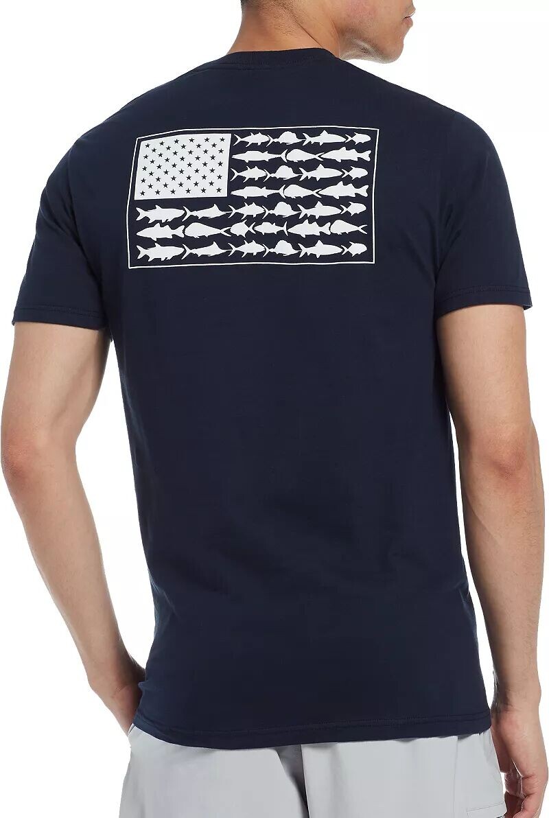 

Мужская футболка Columbia PFG Americana с флагом морской рыбы