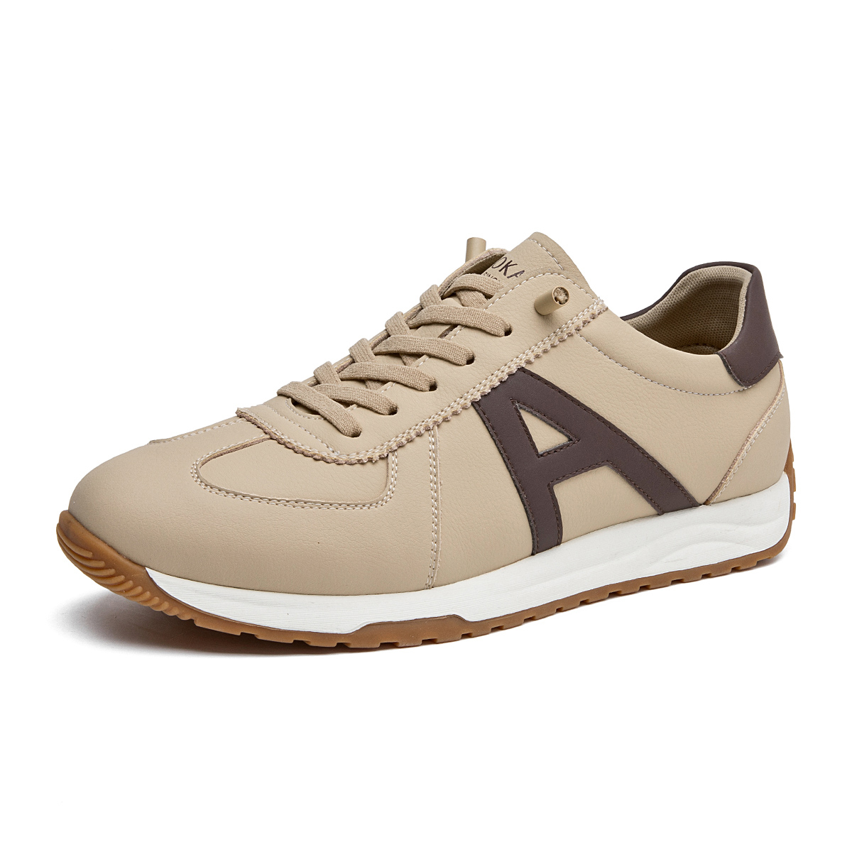 

AOKANG Кроссовки мужские низкие повседневные коричневые абрикосовые, цвет Brown Apricot