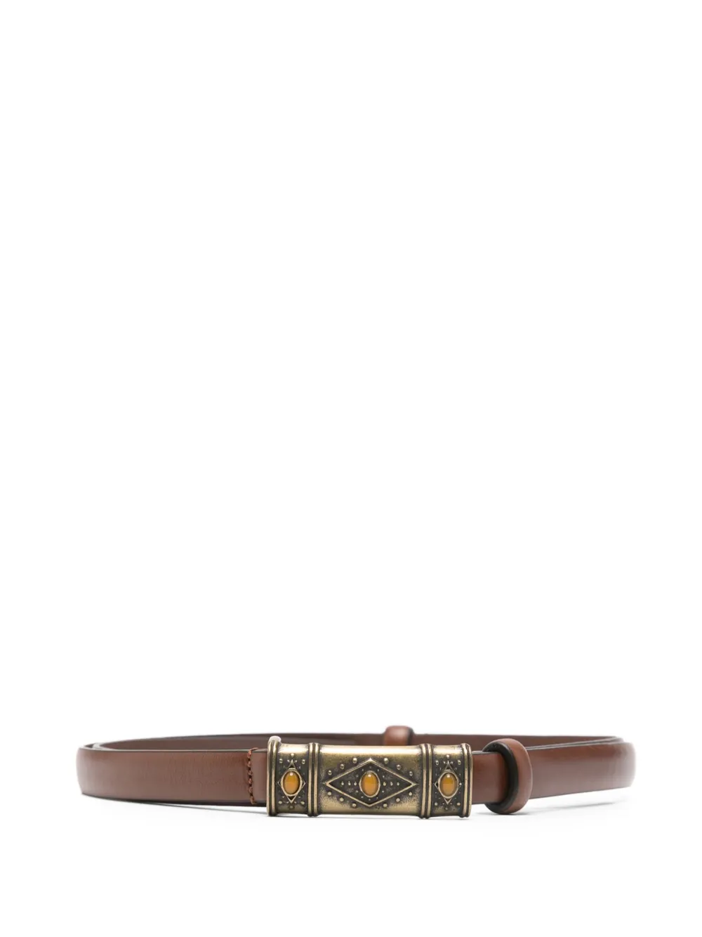 

Ремень с прямоугольной пряжкой Ba&Sh, коричневый