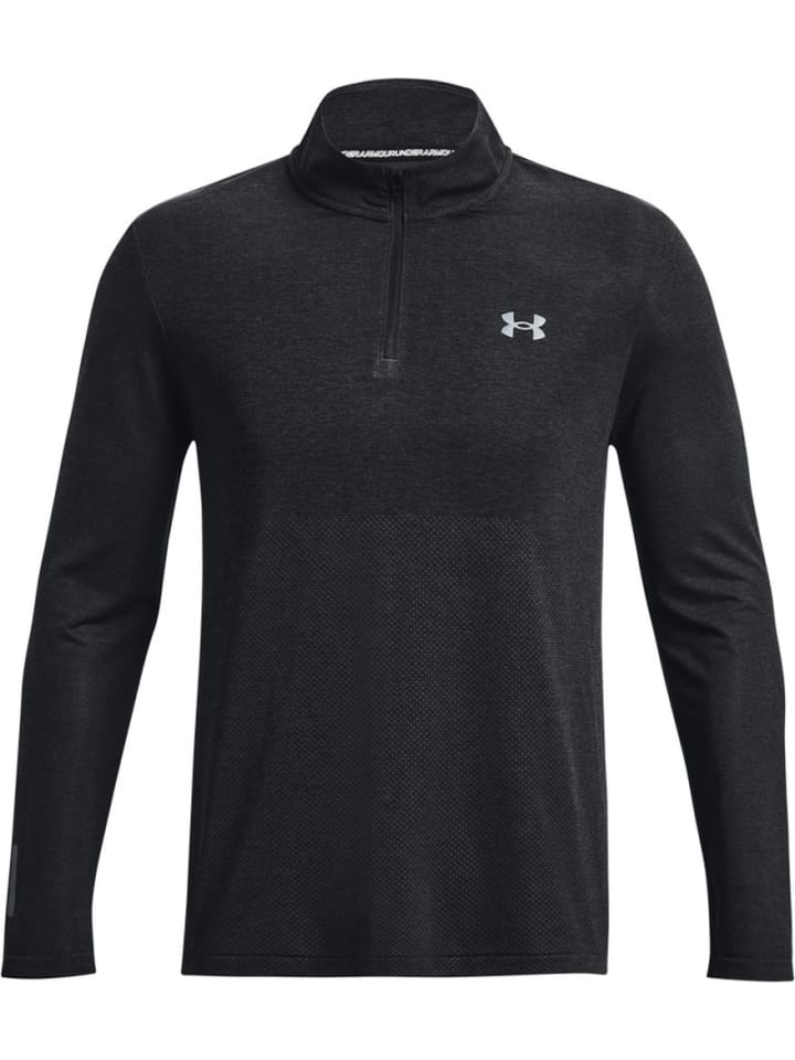 

Лонгслив UA Seamless Stride 1/4 Zip Under Armour, черный