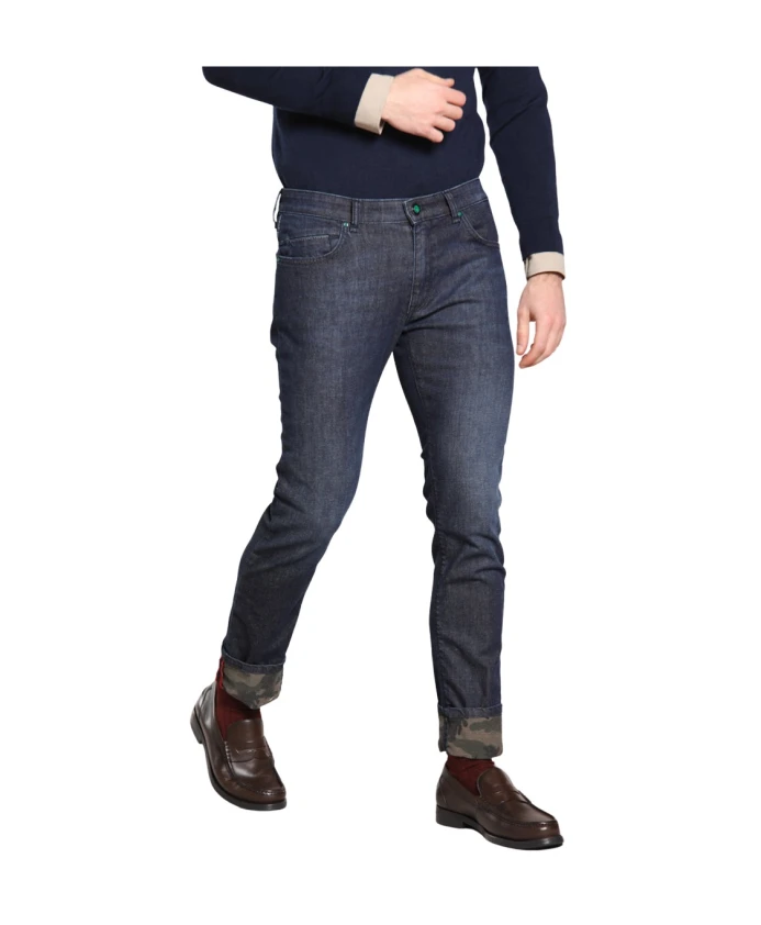 

Узкие джинсовые брюки темно-синего цвета Mason'S, синий