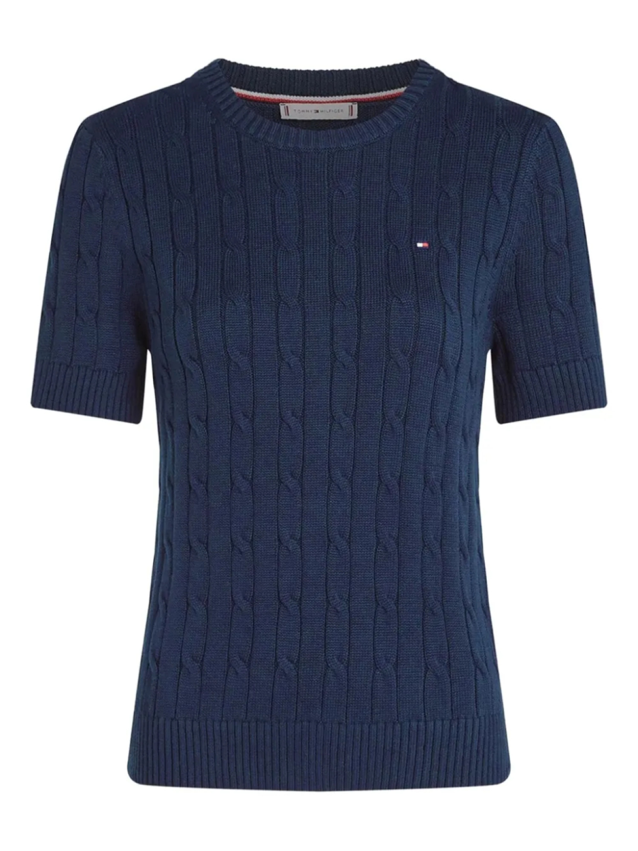 

Свитер косой вязки Tommy Hilfiger, синий
