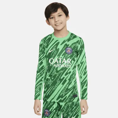 

Джерси Nike Paris Saint-Germain 2024 Stadium Goalkeeper, цвет Green Spark/Pine Green/White