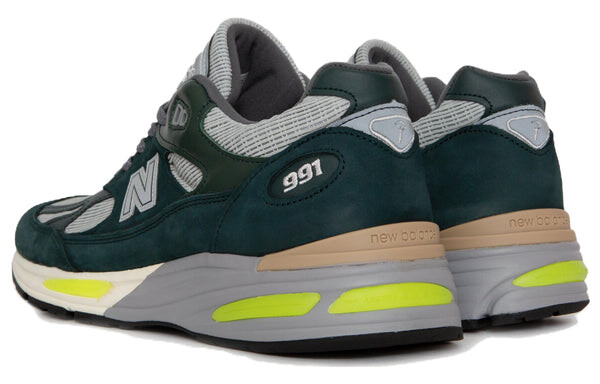 Кроссовки x patta сделано в англии 991v2 New Balance, синий — фото 3