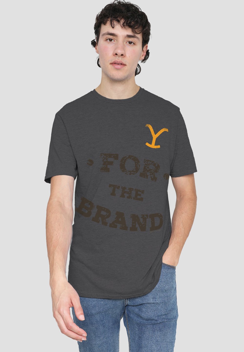 

Футболка с принтом YELLOWSTONE FOR THE BRAND Cotton Soul, антрацит