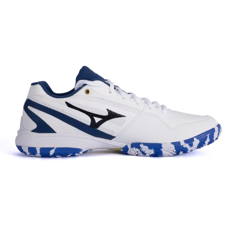 Mizuno Кроссовки для бадминтона Claw Eagle Claw 4 Unisex Luxury Gold Blue — фото 3