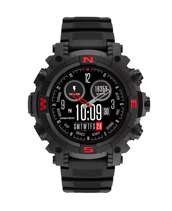 

Умные часы Connect Sync из черного ТПУ, 53 мм Armitron, black