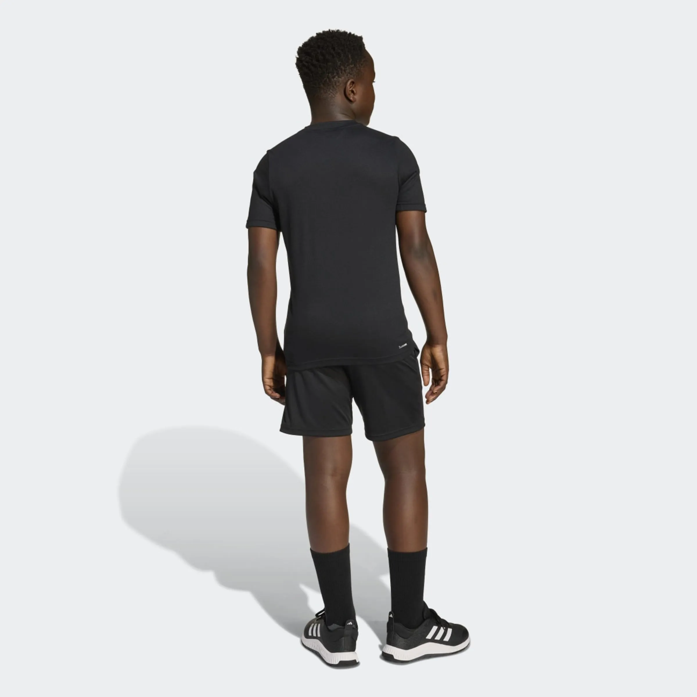 Детский комплект Train Essentials с камуфляжным принтом Adidas, черный — фото 4