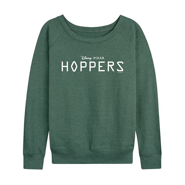 

Женская футболка с длинным рукавом Hoppers Logo French Terry Disney / Pixar, Heather Juniper