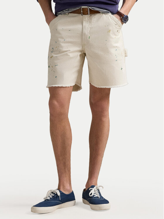 

Шорты свободного кроя из ткани 710963172001 Polo Ralph Lauren, белый