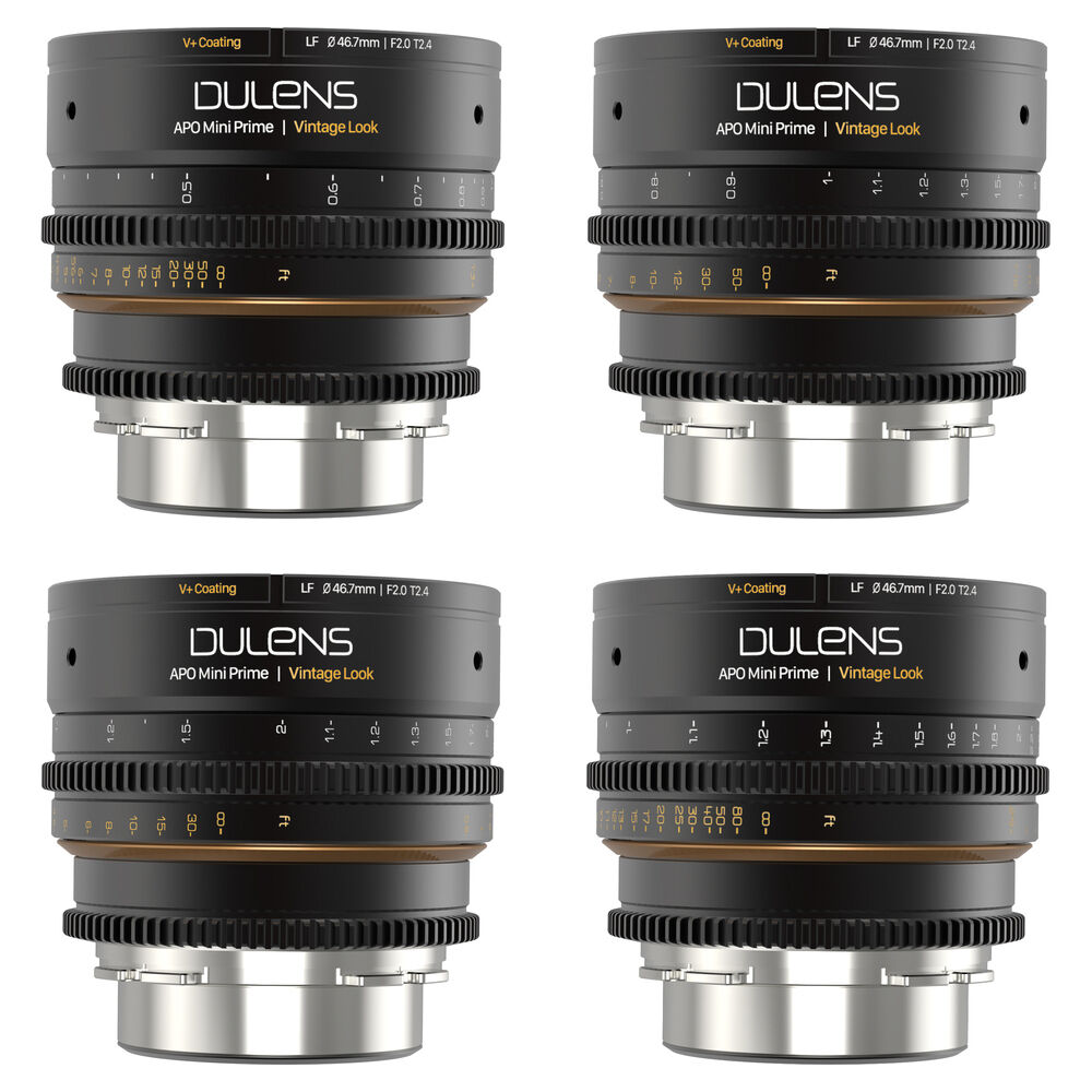 

Комплект из 4 объективов Dulens APO Mini Prime T2.4 (ARRI PL)