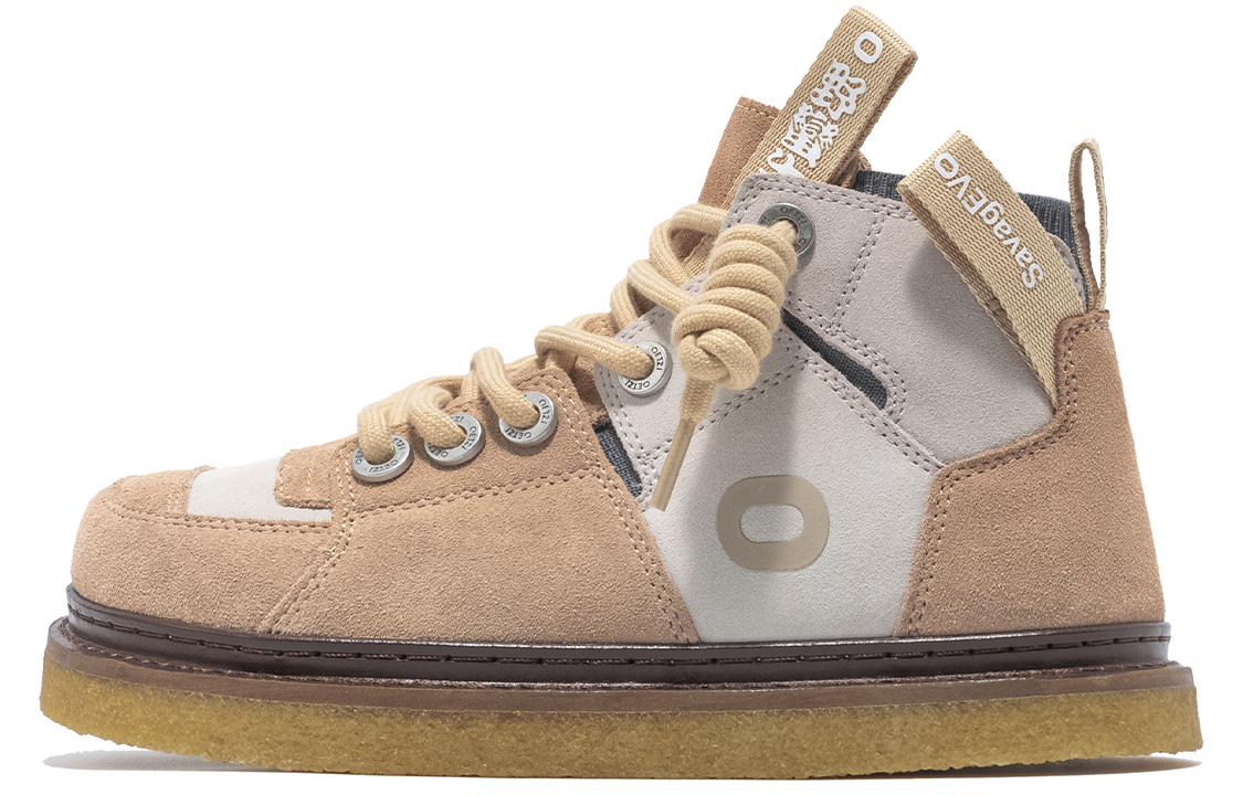 

Кроссовки OETZI Skateboarding Shoes Unisex High-top Brown, хаки