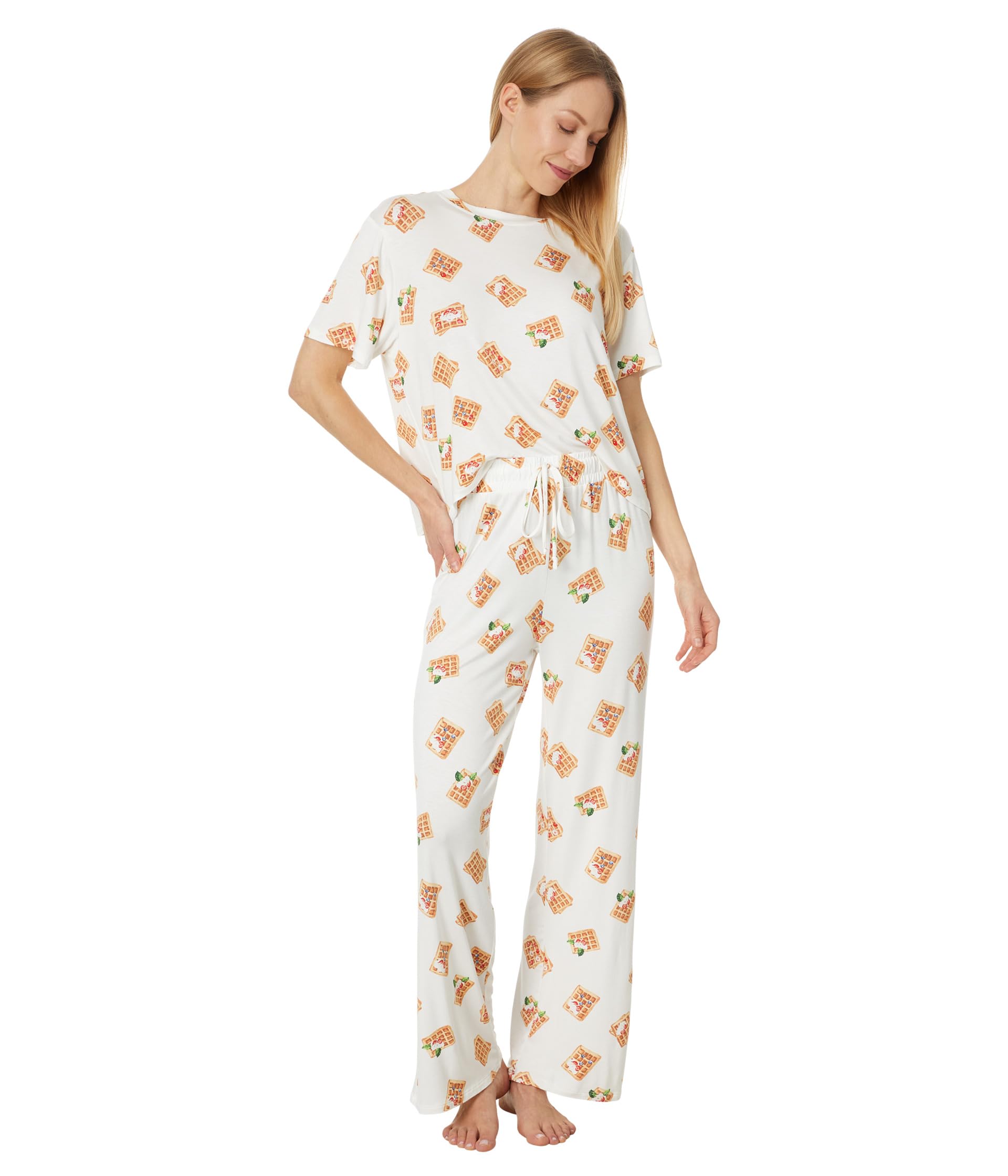 

Пижама Honeydew Intimates All American PJ Set, цвет Ivory Waffles