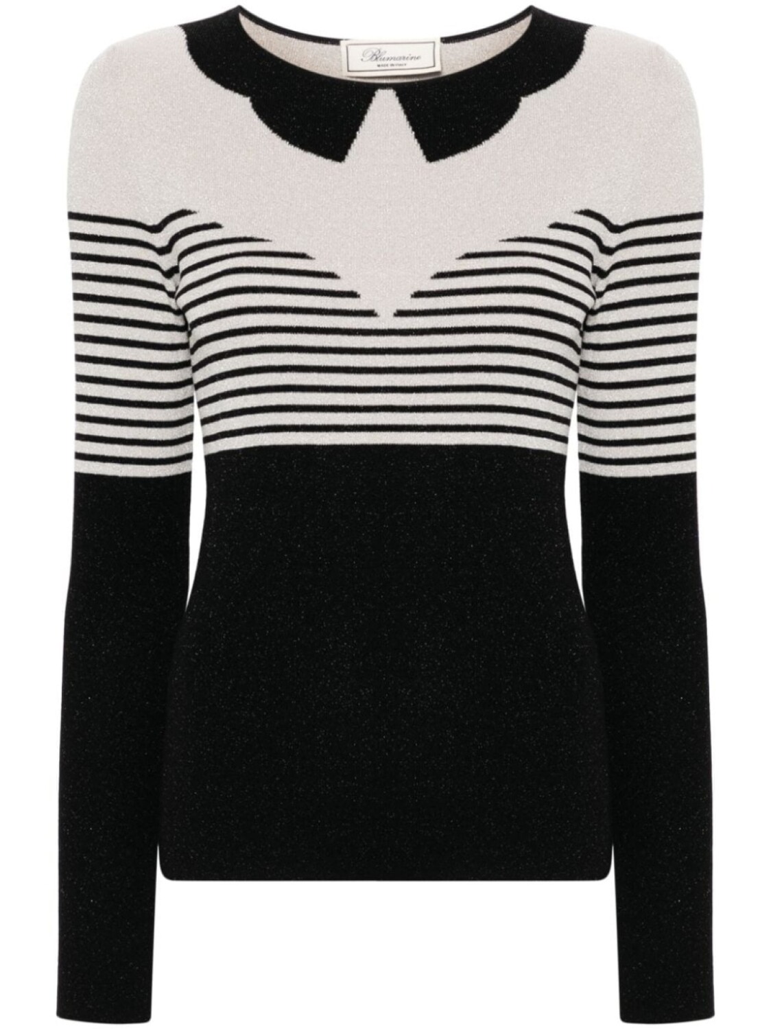 

Blumarine свитер в полоску, нейтральный цвет