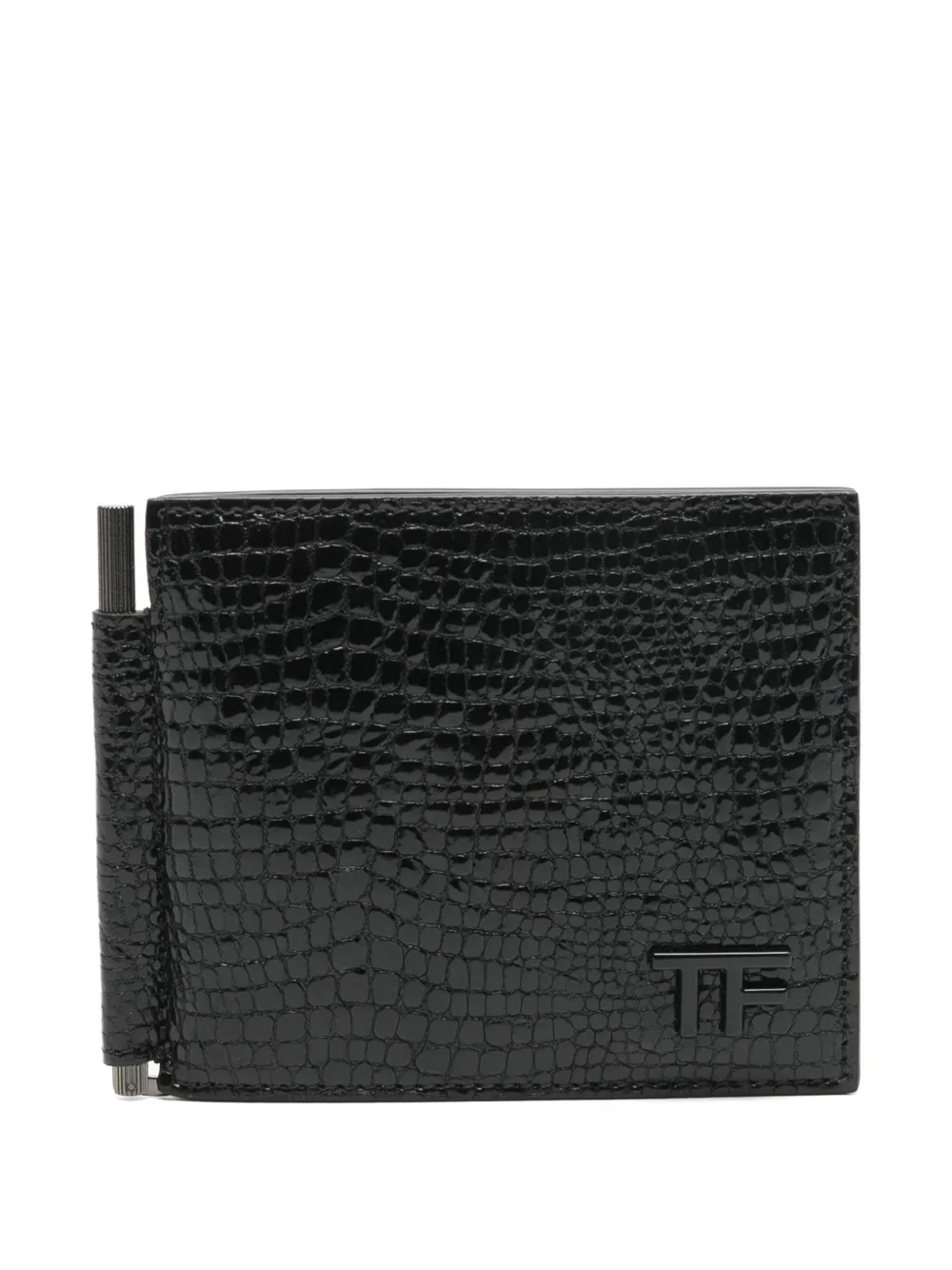 

Кошелек из фактурной кожи Tom Ford, черный