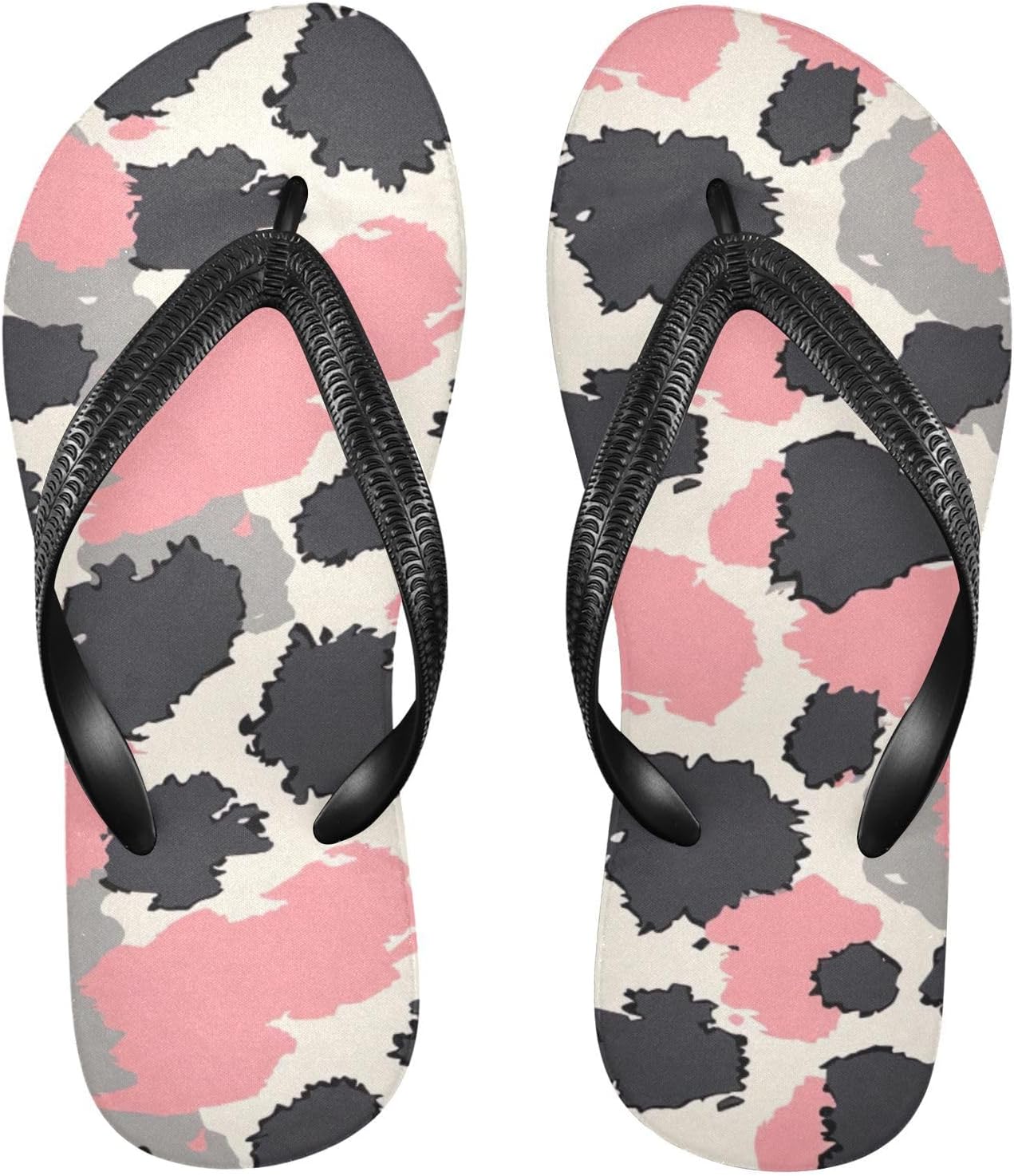 

Розовые шлепанцы с леопардовым принтом, пляжные летние повседневные сандалии для женщин и мужчин, тапочки для душа, размер XS Kfbe