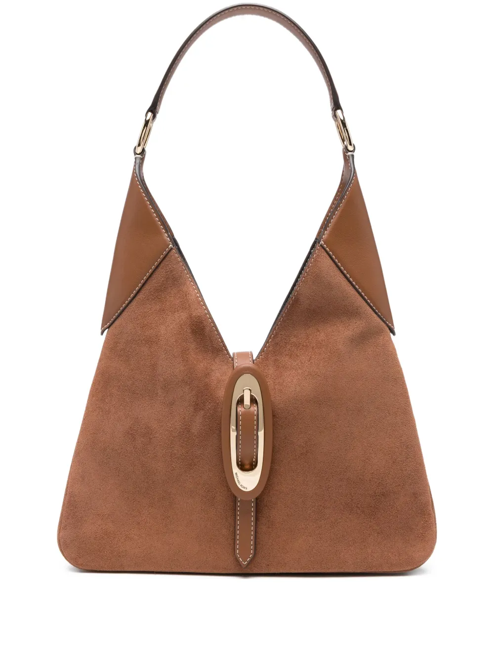 

Сумка на плечо из замши с пряжкой MICHAEL KORS, нейтральный