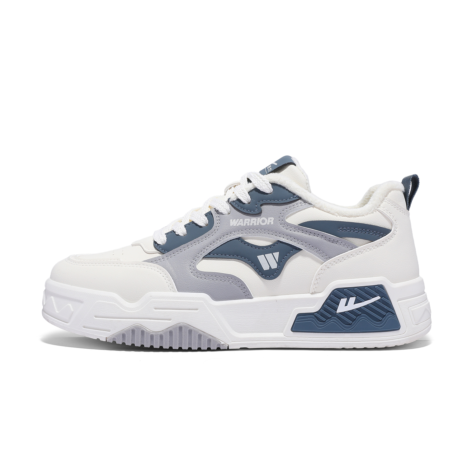 

Водонепроницаемые износостойкие легкие низкие кроссовки для скейтбординга мужские WARRIOR, milan серый (fleece-lined)