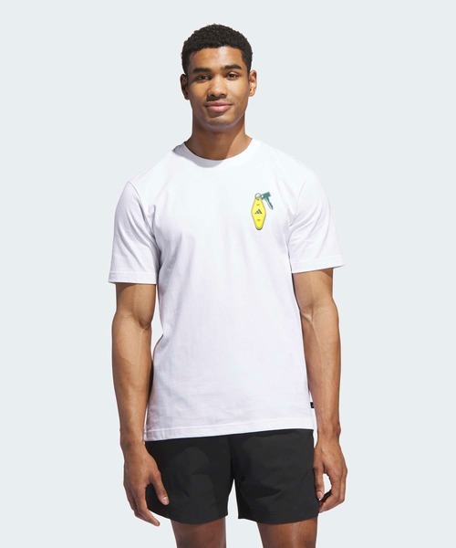 

Футболка с графическим принтом Adidas Golf, белый