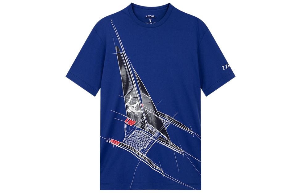 

Zzegna Футболка мужская темно-синяя, Синий, Zzegna Футболка мужская темно-синяя