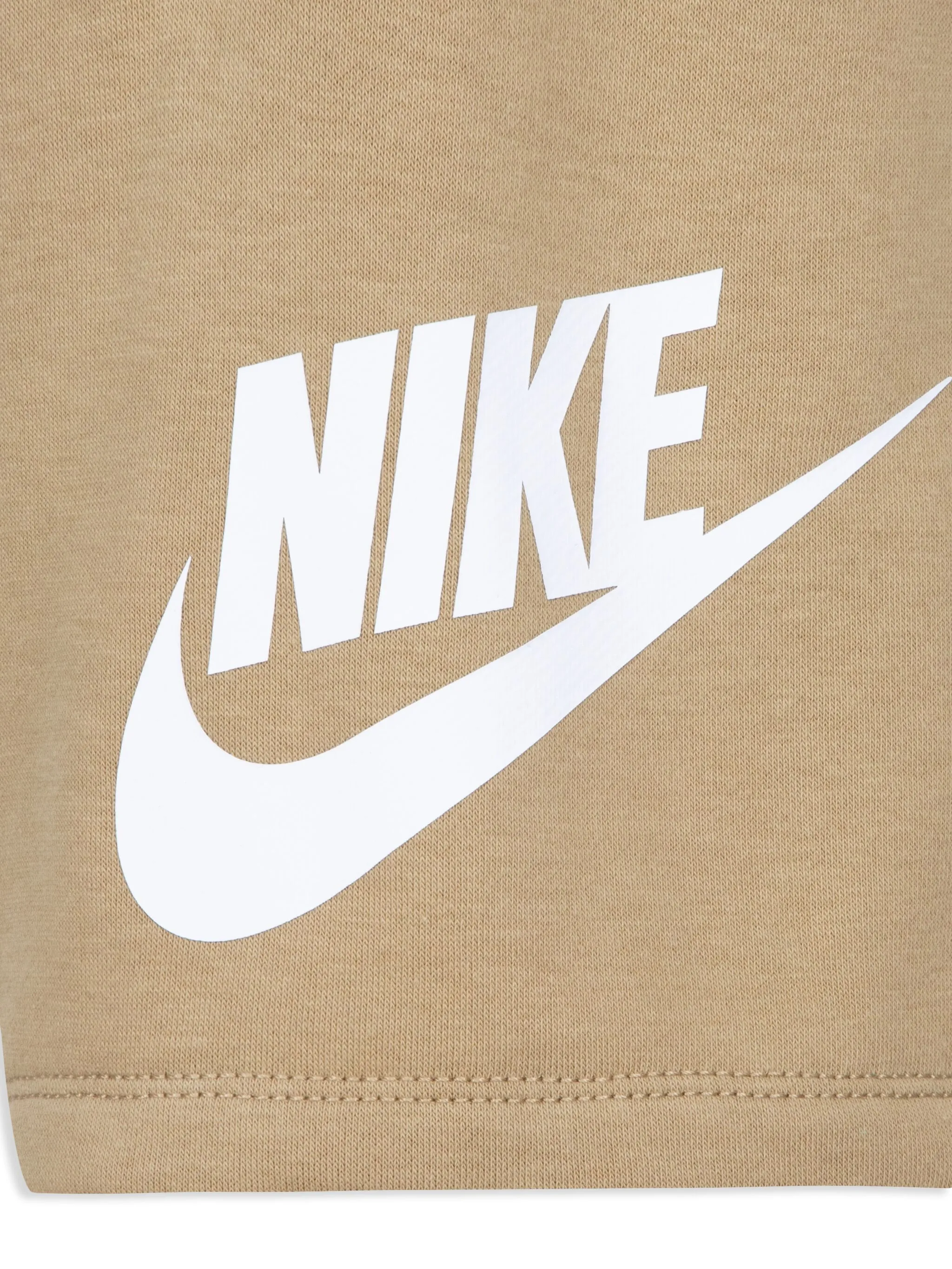 Комплект из футболки и шортов с логотипом Nike Kids, коричневый — фото 4