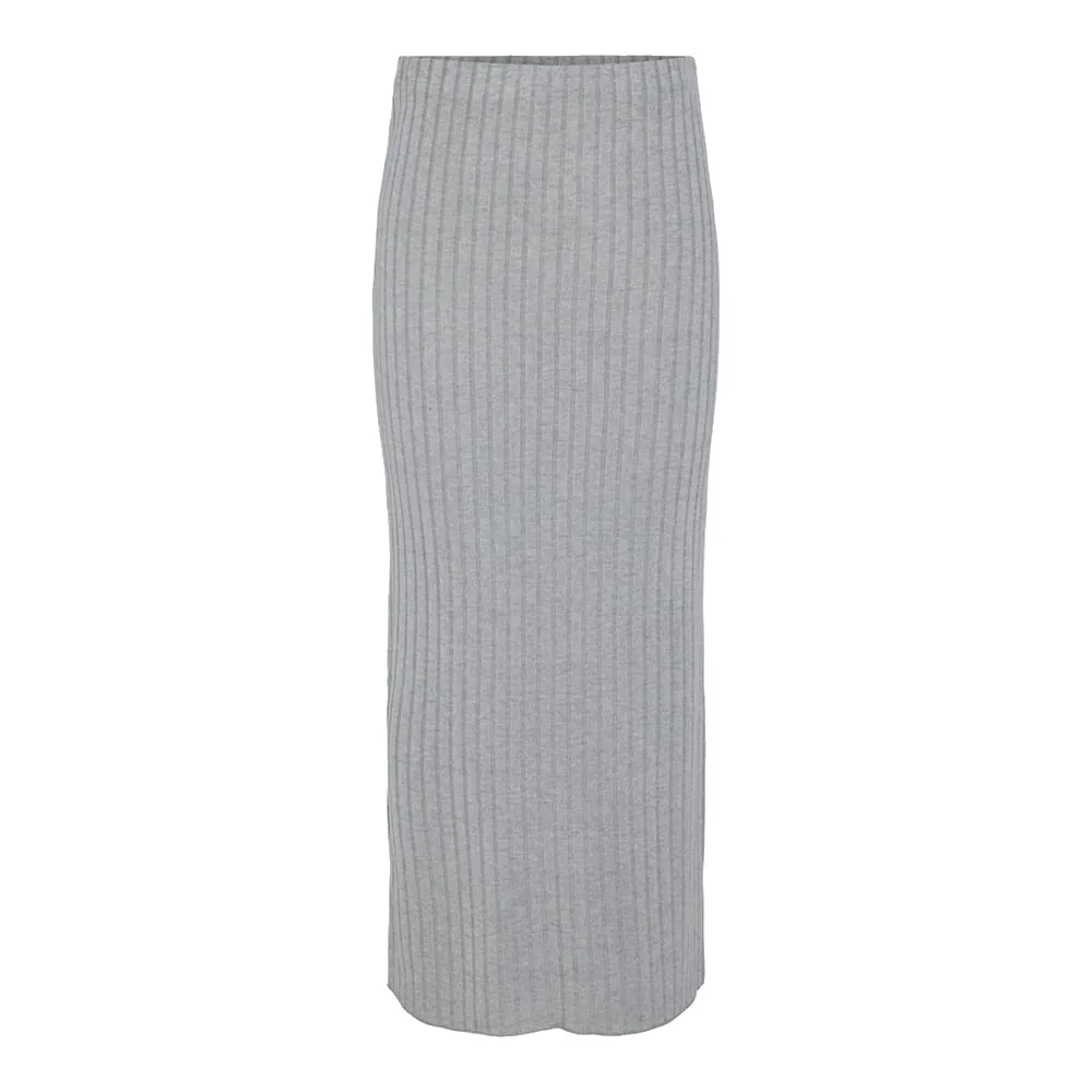 

Юбка Pieces Iris long skirt, серый