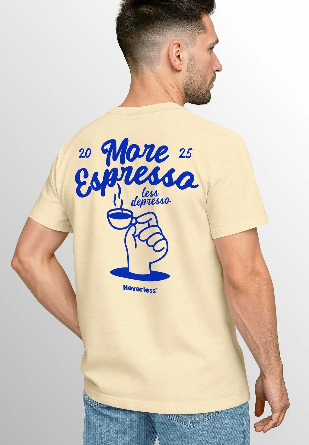 

Футболка с принтом BACK MORE ESPRESSO KAFFEELIEBHABER GRAFIK SOMMER Neverless, бежевый