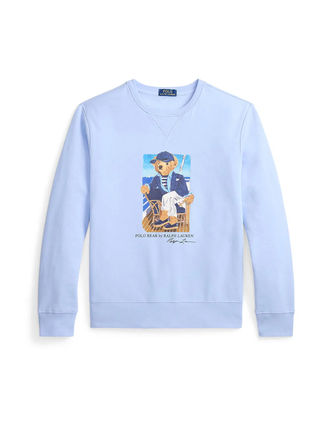 Толстовка Polo Ralph Lauren SEASONAL светло-голубого цвета
