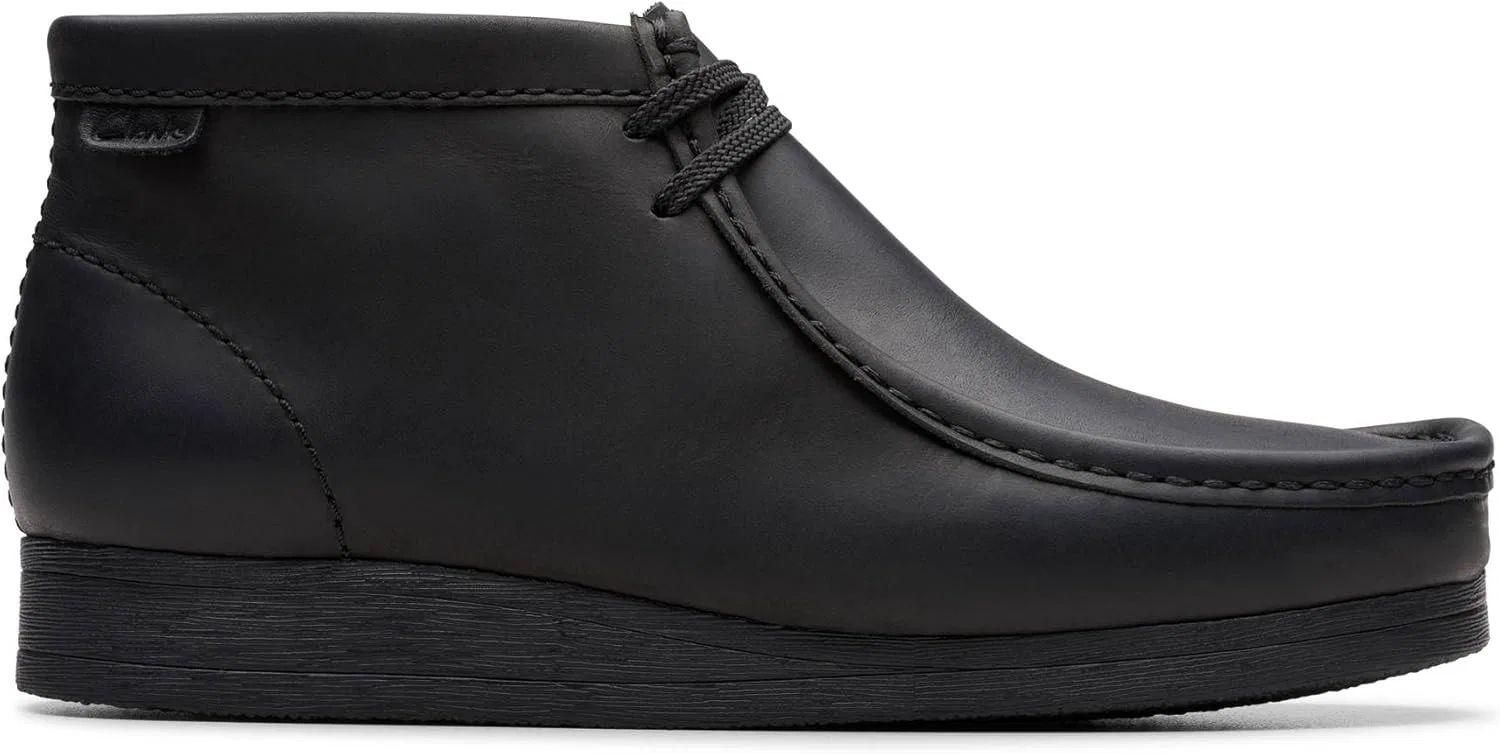 Мужские ботинки Clarks Wallaston Oxford, Black Leather — фото 2