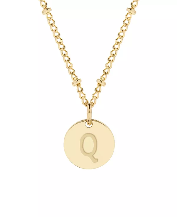 

Подвеска Madeline с инициалом, покрытая 14-каратным золотом Brook & York, gold-q