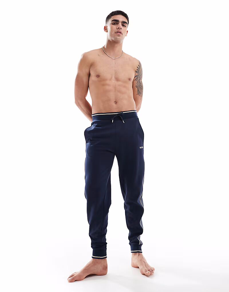 

Спортивные брюки Boss Bodywear с логотипом темно-синего цвета BOSS Orange