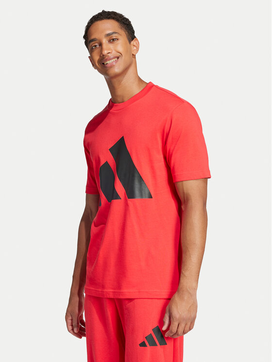 

Футболка обычного кроя Essentials Big Logo JE8934 Adidas, красный