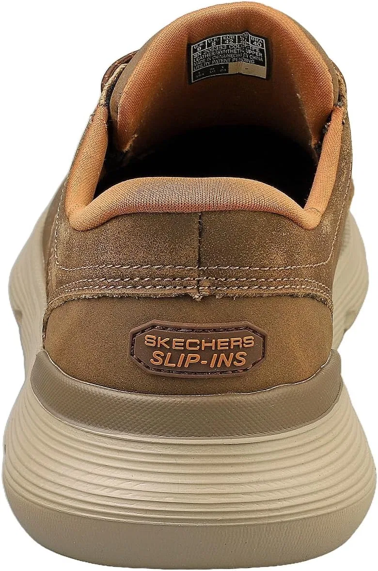 Мужские слипоны Skechers Garza CliveSneaker, Taupe — фото 4