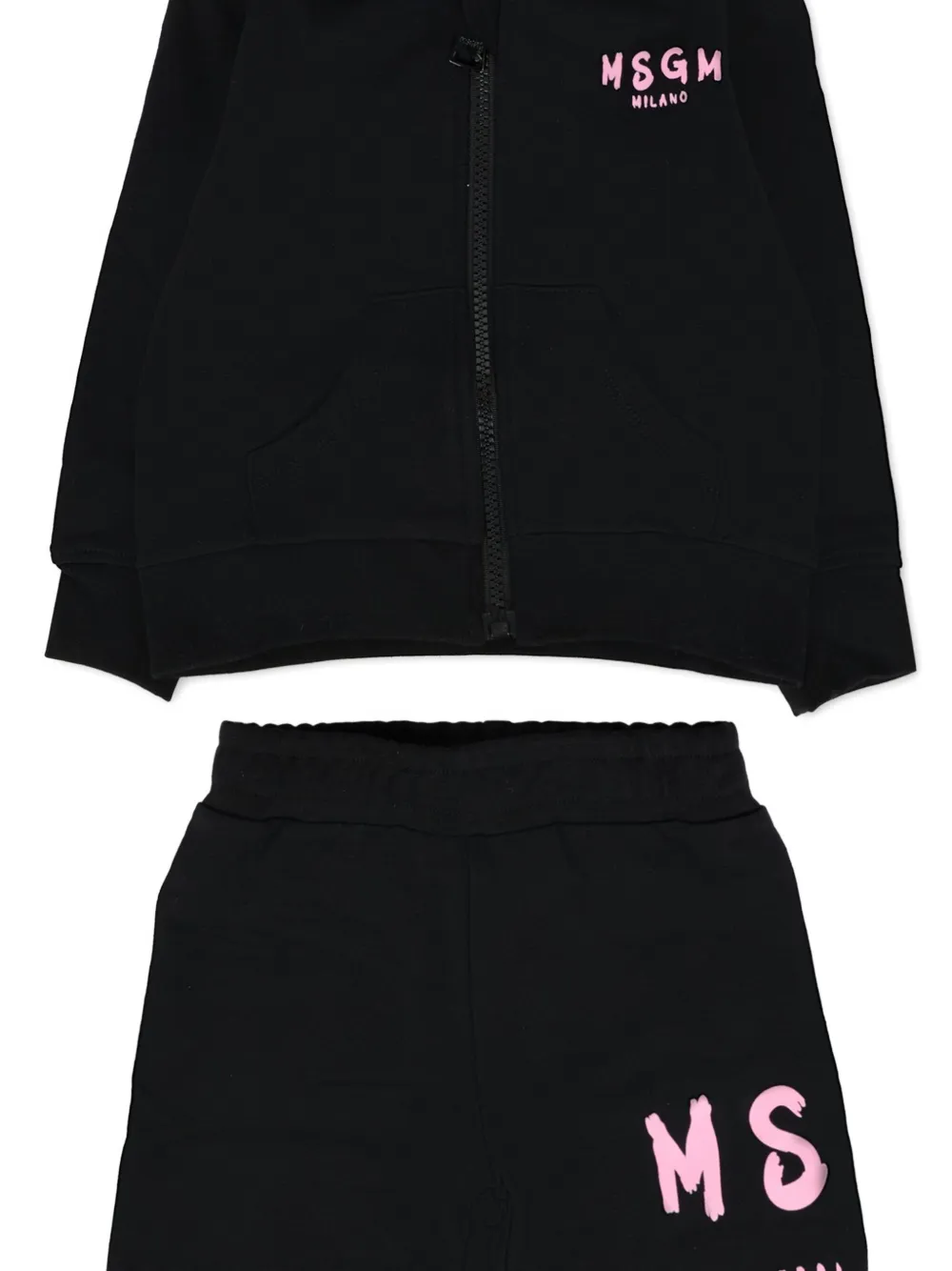 Спортивный костюм с логотипом (комплект из двух) MSGM Kids, черный — фото 3